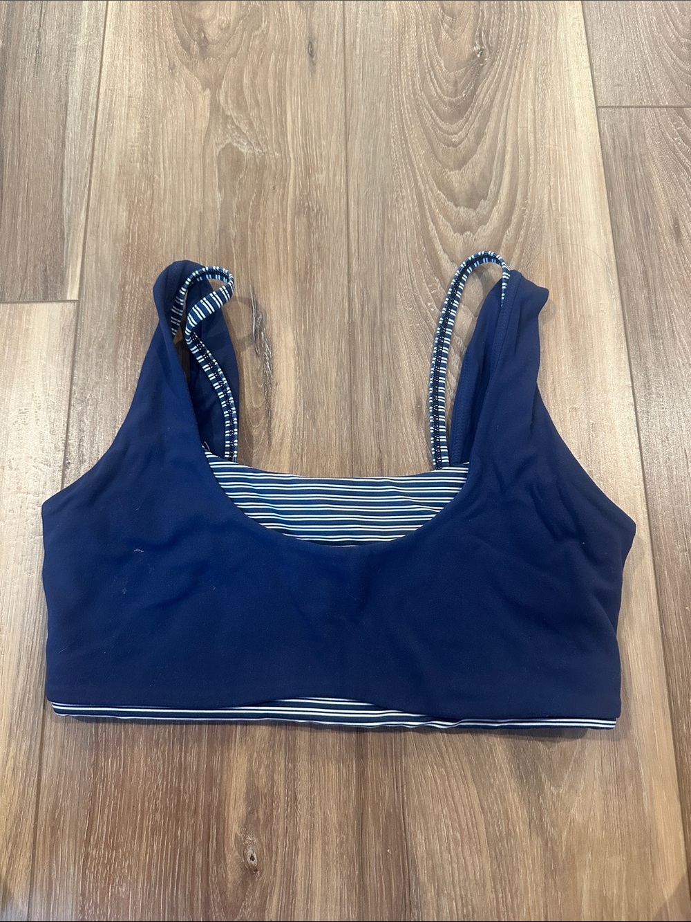 Navy YPB double layered sports bra